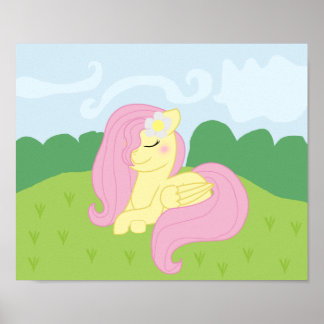 Mlp Fluttershy Gezeichnet in eigenem Stil Poster! Poster