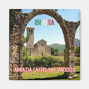 MLS017 ISERNIA Abbey Castel San Vincenzo - Fridge Magnet