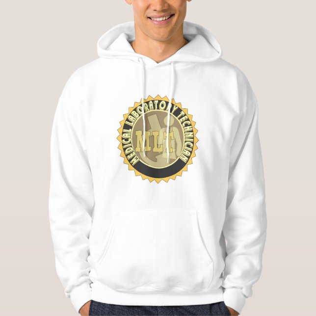 MLT ABZEICHEN MEDICAL LABORATORY TECHNICIAN HOODIE (Vorderseite)