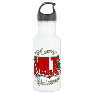 MLT CHRISTMAS MEDICAL LABORTECH EDELSTAHLFLASCHE