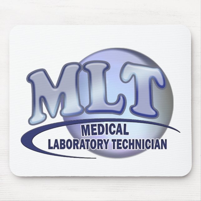 MLT FunBlue LOGO - MEDIZINISCHES LABORtechniker Mousepad (Vorne)