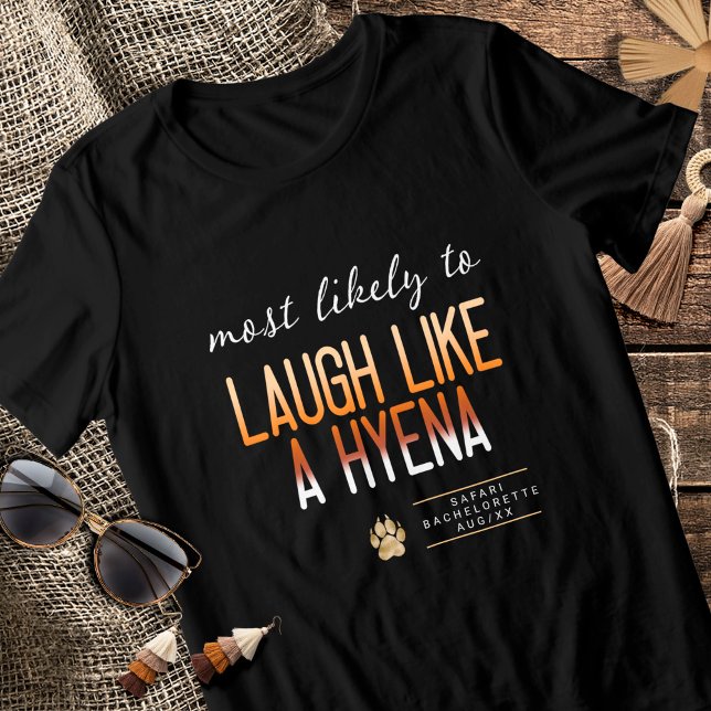 MLT lacht wie eine Hyena Bachelorette ID1156 Tri-Blend Shirt (Von Creator hochgeladen)