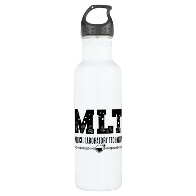 MLT Medical Laboratories Technician Science Labrad Edelstahlflasche (Vorderseite)