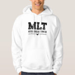 MLT Medical Laboratories Technician Science Labrad Hoodie<br><div class="desc">Dieses komische Labortechnikerdesign für Damen und Herren,  die ihre Labor- und Chemiearbeit Liebe leisten. Zeigen Sie,  dass Sie ein stolzer Labrador-Tech sind. Das Motiv ist das Zitat MLT Medical Laboratory Technician.</div>