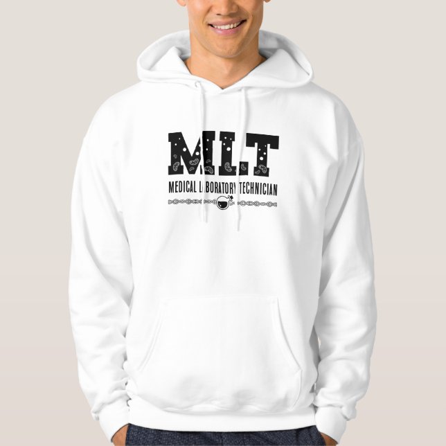 MLT Medical Laboratories Technician Science Labrad Hoodie (Vorderseite)