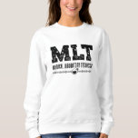 MLT Medical Laboratories Technician Science Labrad Sweatshirt<br><div class="desc">Dieses komische Labortechnikerdesign für Damen und Herren,  die ihre Labor- und Chemiearbeit Liebe leisten. Zeigen Sie,  dass Sie ein stolzer Labrador-Tech sind. Das Motiv ist das Zitat MLT Medical Laboratory Technician.</div>