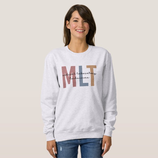 MLT Medizinischer Labortechniker Medizinischer Lab Sweatshirt (Vorne ganz)