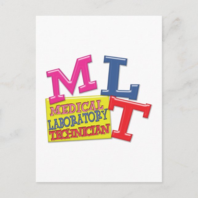 MLT WHIMSICAL FUN ACRONYM LETTERS LABOR POSTKARTE (Vorderseite)