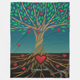 MLTS Compassion Tree Fleece Blanket groß