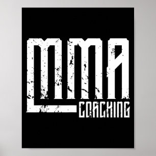 MMA-Coach Trainer Lehrer Poster