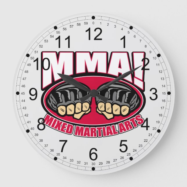 MMA GROßE WANDUHR (Vorderseite)