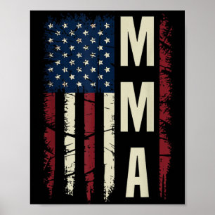 MMA-Kämpfer Mixed Martial Arts Kampfsportler Poster