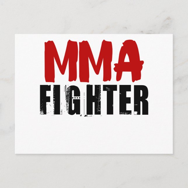 MMA-Kämpfer Postkarte (Vorderseite)