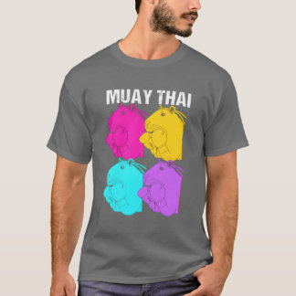 MMA Kickboing Retro 80er Capybara beim Muayhai vin T-Shirt