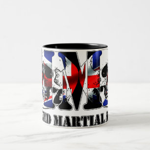 MMA Mixed Martial Arts UK Schädel Zweifarbige Tasse