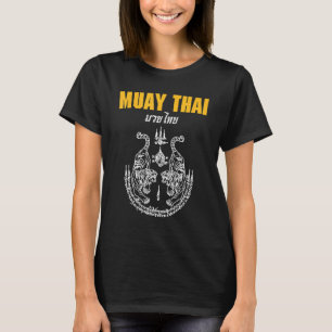 MMA Sak Yant Muay Thai Tattoo Doppelter Tiger Kamp T-Shirt