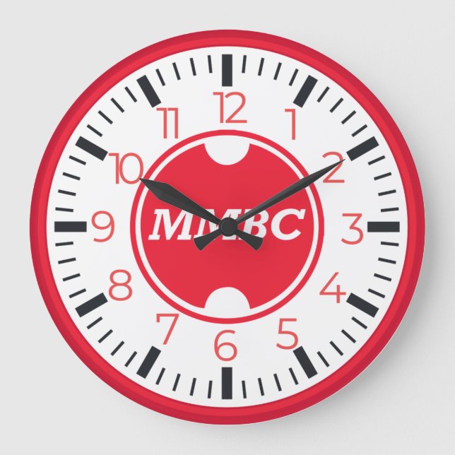 MMBClub-Uhr Große Wanduhr (Vorderseite)