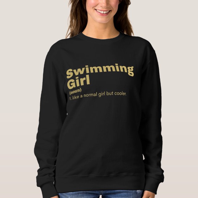 mming Girl - Swimming Sweatshirt (Vorderseite)