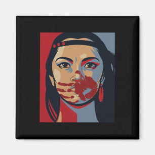 Mmiw Awareness Indigene Frau Art Stolen Schwester Magnet