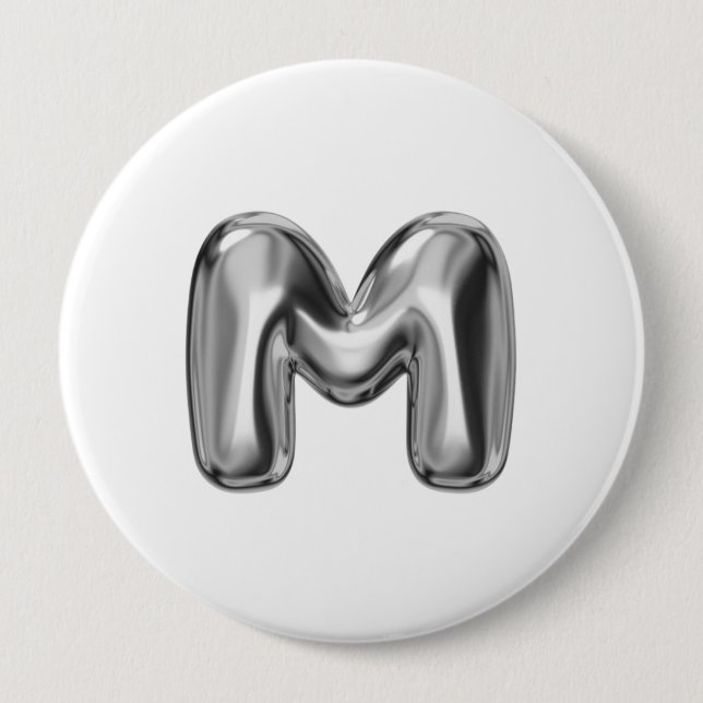 MMM ALPHABET Tapestry Button (Vorderseite)