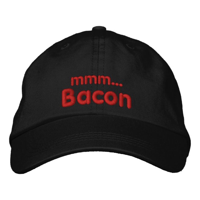 MMM ... Bacon Love Bestickte Kappe (Vorderseite)