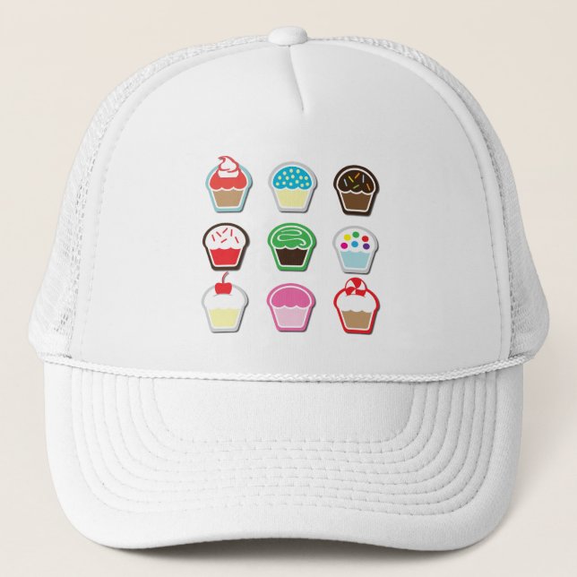 Mmm, Cupcakes! Truckerkappe (Vorderseite)