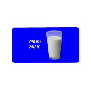 Mmm MILCH Adressaufkleber