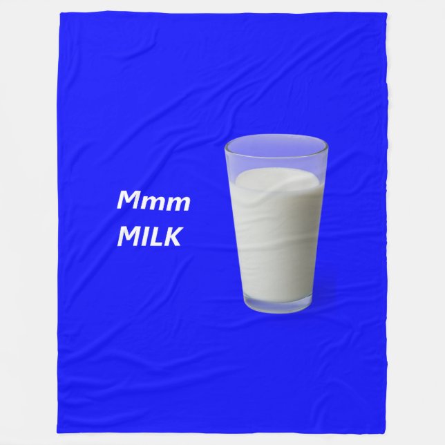 Mmm MILCH Fleecedecke (Vorderseite)