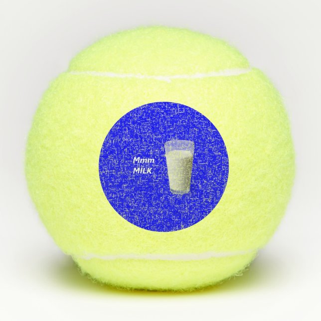 Mmm MILCH Tennisbälle (Vorderseite)