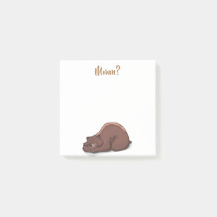 Mmm? //Schlafenbär Post-it Klebezettel