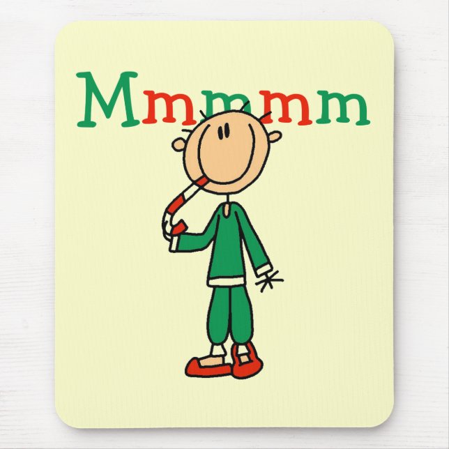 Mmmm Candy Canes Tshirts und Geschenke Mousepad (Vorne)
