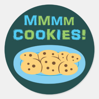 Mmmm Cookies! Runder Aufkleber