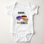 MMMM Jelly Donuts! Baby Strampler<br><div class="desc">MMMM Jelly Donuts! Baby Bodysuit</div>