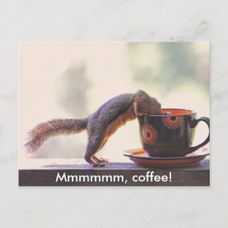 Mmmm, Kaffee! Postkarte
