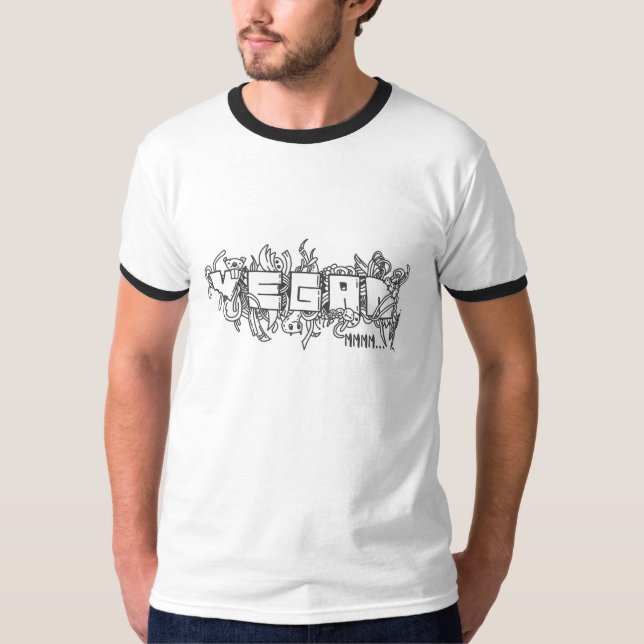 Mmmm, vegan, geschmackvoll T-Shirt (Vorderseite)