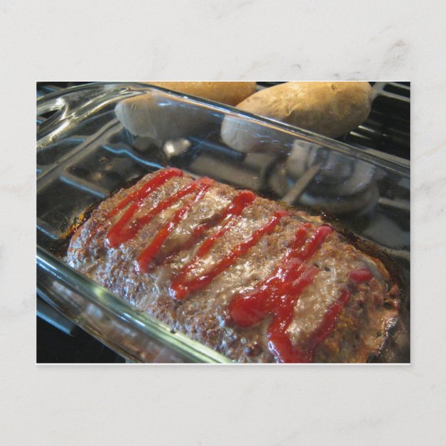 Mmmmm, Meatloaf! Rezept-Karte Postkarte (Vorderseite)