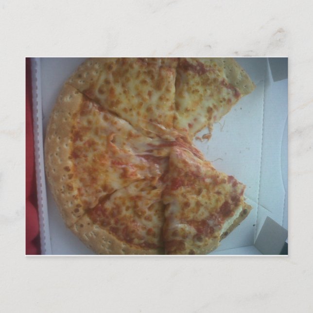 Mmmmm.....Pizza Postkarte (Vorderseite)