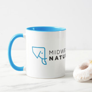 MMNH blaue weiße Logo-Tasse Tasse