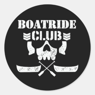 MMOM BOATRIDE CLUB-Aufkleber Runder Aufkleber