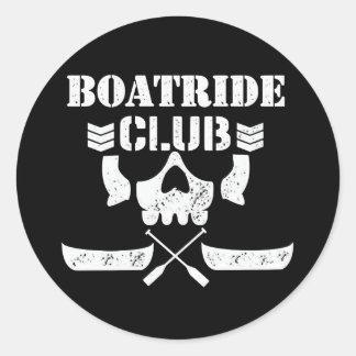 MMOM BOATRIDE CLUB-Aufkleber Runder Aufkleber