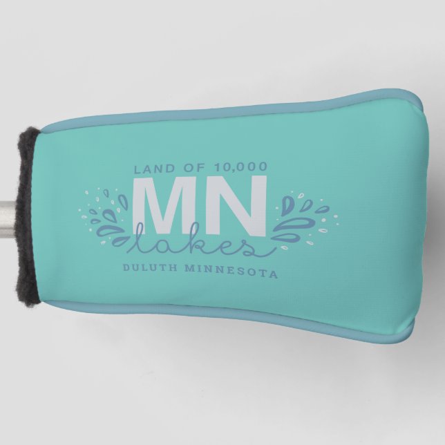 MN 10K Seen Splash Aquamariner Golf Head Cover Golf Headcover (Vorderseite)