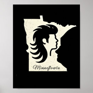 Mn Hat Trick Heroes Herren Minnesota Hockey Haare  Poster