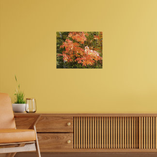 MN Herbst Gold und orange Blätter Poster