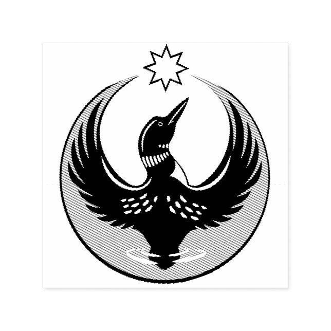 MN Loon Rising Permastempel (Design)