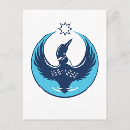 MN Loon Rising Postkarte