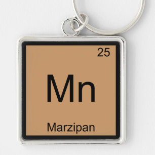 Mn - Marzipan Funny Chemistry Element Symbol T-Shi Schlüsselanhänger