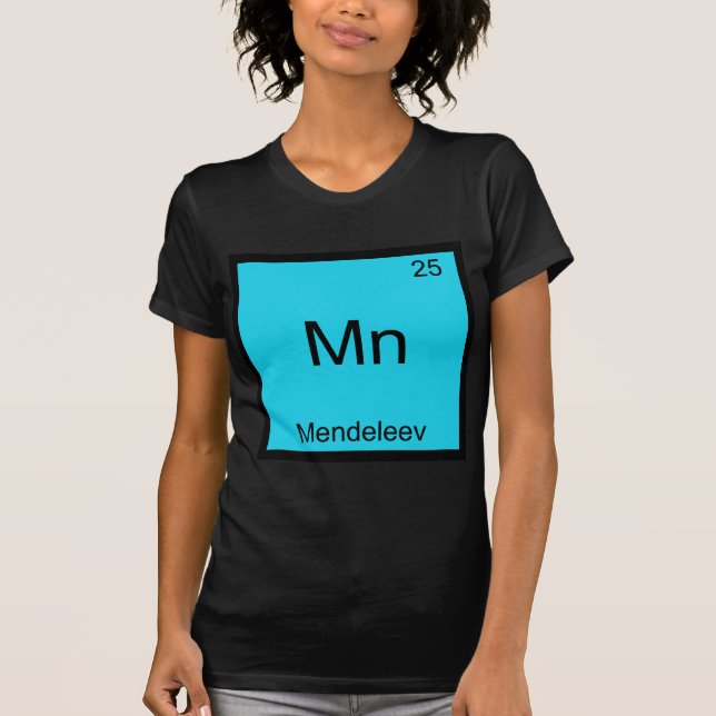 Mn - Mendeleev Funny Element Chemistry Symbol T-Sh T-Shirt (Vorderseite)