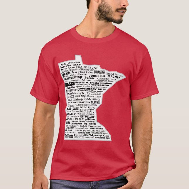 MN Parks mit weißer Füllung T-Shirt (Vorderseite)
