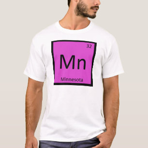 Mn - Periodensystem Chemie des Bundesstaates Minne T-Shirt