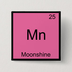 Mn - Schwarzbrenner Lustiges Chemie-Element-Symbol Button